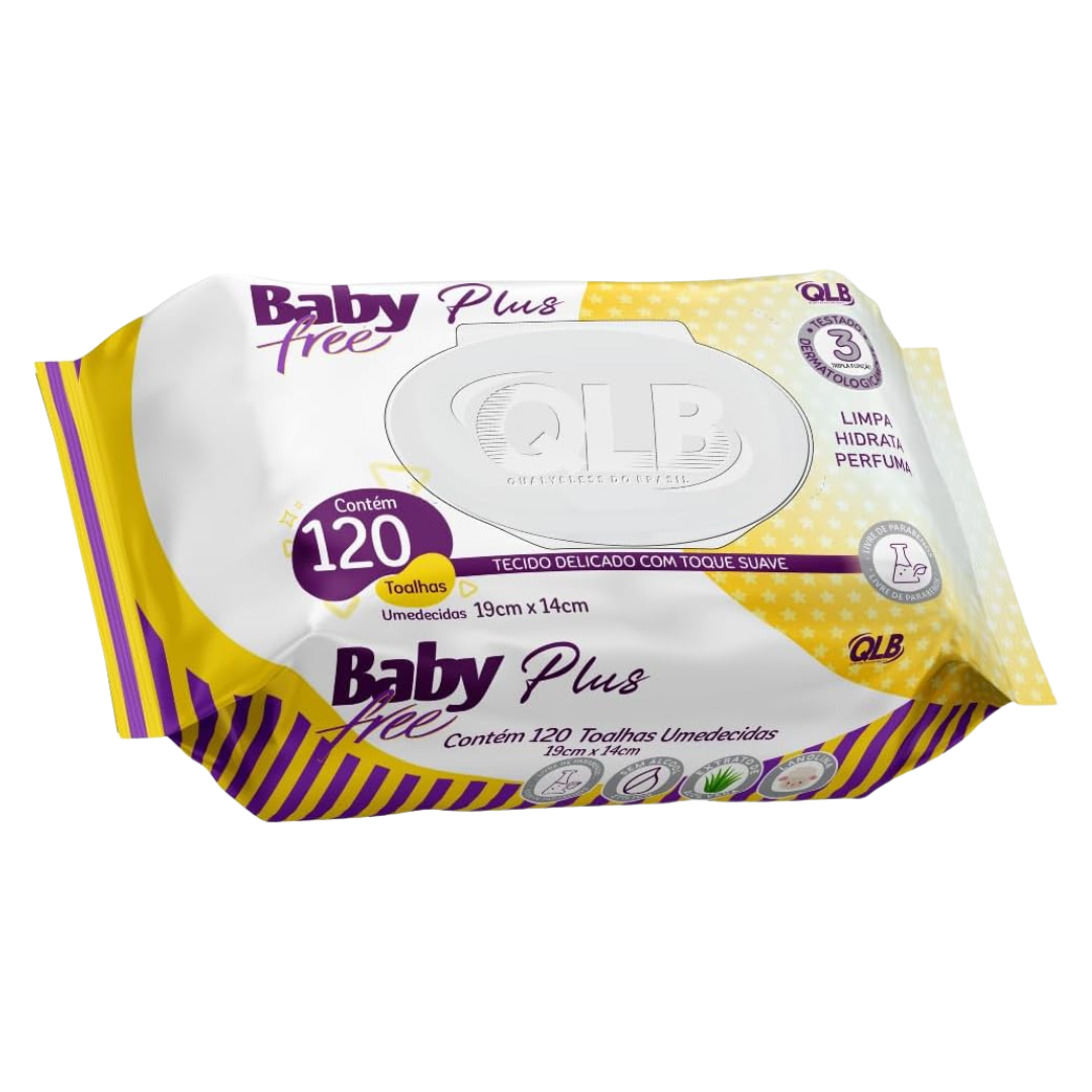 Lenço Umedecido Baby Free Plus C/120 Unidades