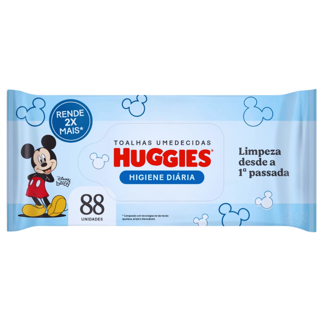 Lenço Umedecido Huggies Disney C/88 Unidades