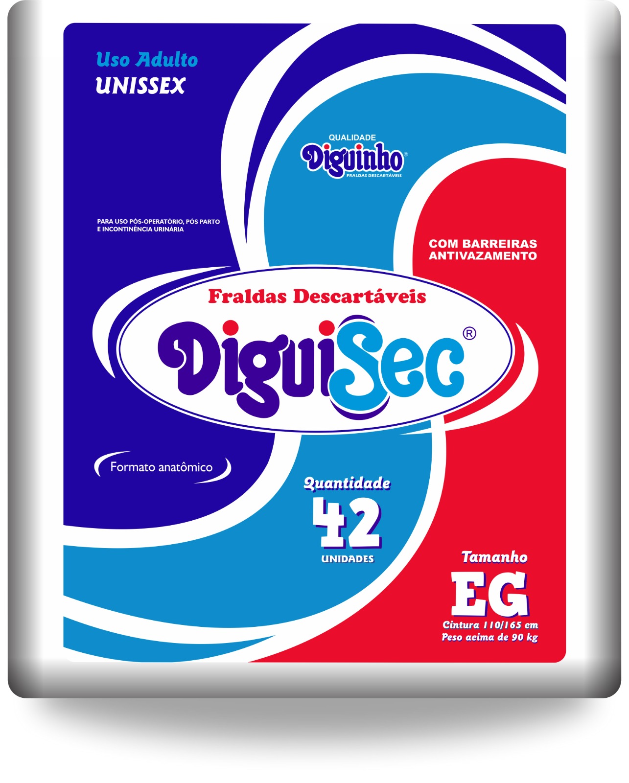 Fralda Geriátrica Diguisec Hiper EG — 42 unidades