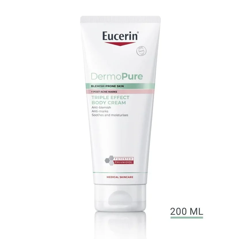 Eucerin Dermo Pure Creme Corporal Efeito Triplo 200ml