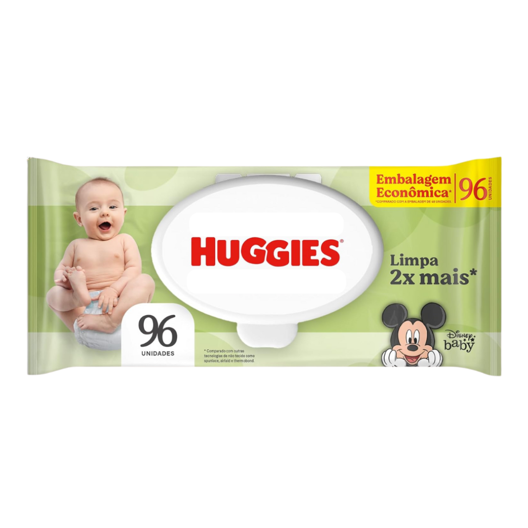 Lenço Umedecido Huggies Max Clean C/96 Unidades