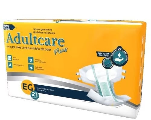 Fralda Geriátrica EG Adultcare Plus — 21 unidades
