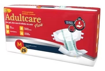Fralda Geriátrica M Adultcare Plus — 26 unidades